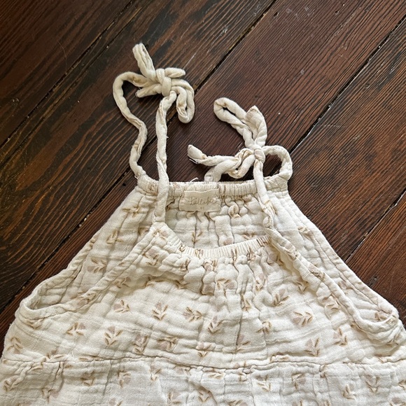 Charming Cream Kids Dress - Picture 3 of 5